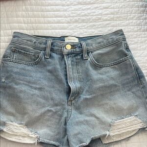 Favorite Daughter Light Blue Jean Shorts